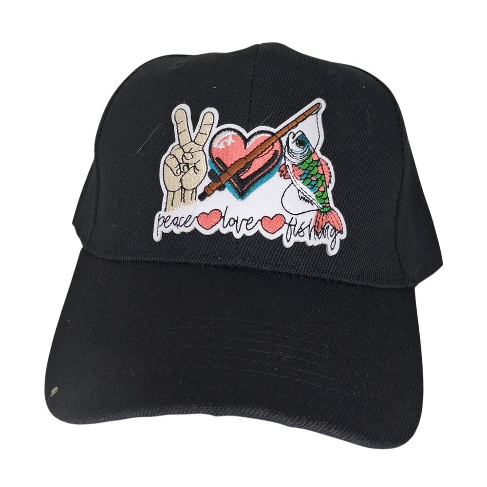 Piece Love Fishing Unbranded Trucker hat
